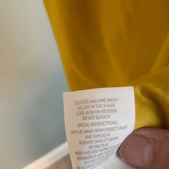 Boden Mustard Button-Down Mini Dress - Picture 7 of 7